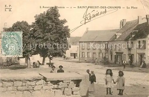 AK / Ansichtskarte Saint Priest des Champs La place Saint Priest des Champs