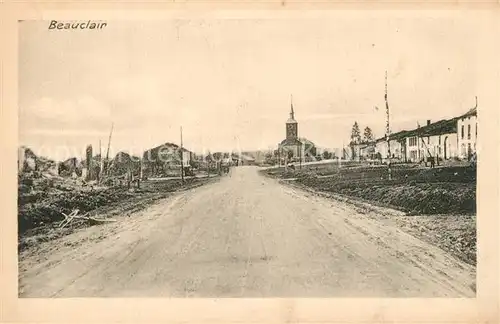 AK / Ansichtskarte Beauclair Vue d ensemble du village detruit Ruines Grande Guerre Truemmer 1. Weltkrieg Beauclair