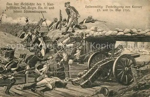 AK / Ansichtskarte Lannoy_Nord Jahrhundertfeier des 1. Kurhessischen Infanterie Regiments No. 81 Gemaelde Lannoy Nord
