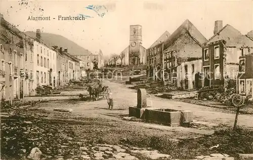 AK / Ansichtskarte Allarmont Ruines du Grande Guerre Truemmer 1. Weltkrieg Pruefstempel Allarmont