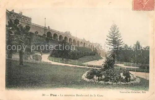 AK / Ansichtskarte Pau Nouveau Boulevard de la Gare Pau