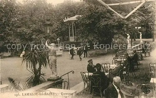 AK / Ansichtskarte Lamalou les Bains Terrasse du Casino Lamalou les Bains