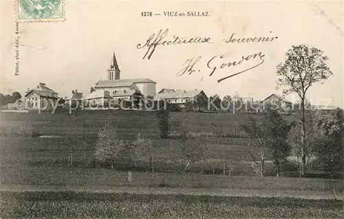 AK / Ansichtskarte Viuz en Sallaz Kirche Panorama Viuz en Sallaz