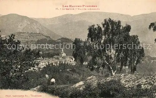 AK / Ansichtskarte Saint Savin_Hautes Pyrenees Panorama Saint Savin