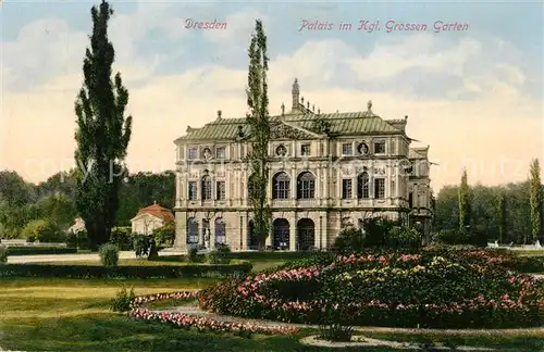 AK / Ansichtskarte Dresden Palais Koeniglicher Grosser Garten Dresden