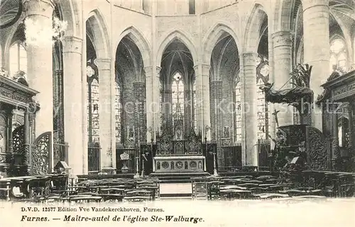 AK / Ansichtskarte Furnes Maitre autel de eglise Sainte Walburge Furnes