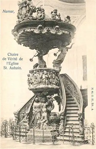 AK / Ansichtskarte Namur_sur_Meuse Chaire de Verite de Eglise Saint Aubain Namur_sur_Meuse