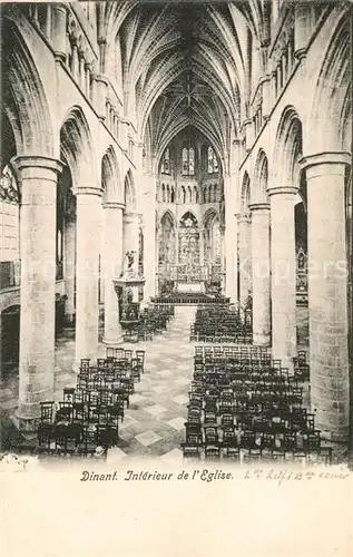AK / Ansichtskarte Dinant_Wallonie Eglise Interieur Dinant Wallonie