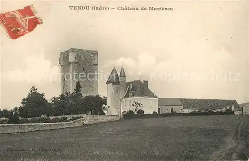 AK / Ansichtskarte Tendu Chateau de Mazieres Tendu