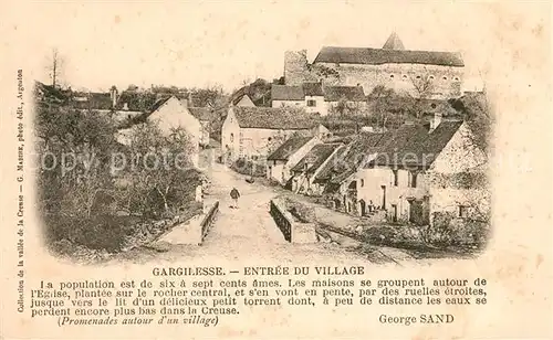 AK / Ansichtskarte Gargilesse Dampierre Panorama Gargilesse Dampierre