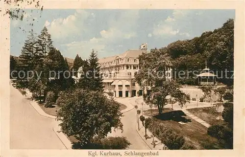 AK / Ansichtskarte Schlangenbad_Taunus Koenigliches Kurhaus Schlangenbad_Taunus
