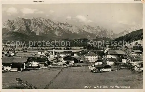 AK / Ansichtskarte Wallgau Panorama Wetterstein Wallgau