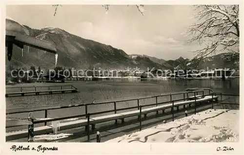 AK / Ansichtskarte Rottach Egern Panorama Winterlandschaft Rottach Egern