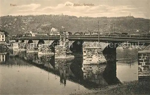 AK / Ansichtskarte Trier Alte Roemerbruecke Trier