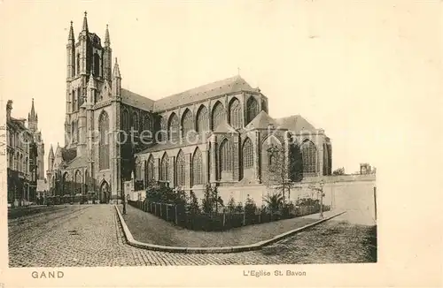 AK / Ansichtskarte Gand_Belgien Eglise Saint Bavon Gand Belgien