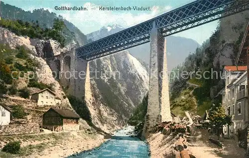 AK / Ansichtskarte Gotthardbahn Kerstelenbach  Viaduct Gotthardbahn