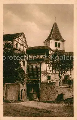 AK / Ansichtskarte Harburg_Schwaben Einlasstor Schloss Fallgitter Harburg Schwaben