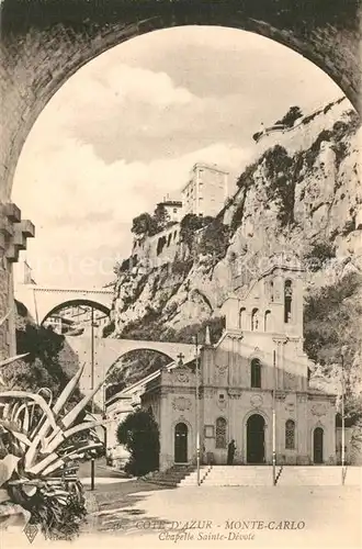 AK / Ansichtskarte Monte Carlo Chapelle Sainte Devote Monte Carlo