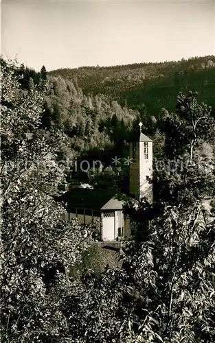 AK / Ansichtskarte Triberg_Schwarzwald Kirche Triberg Schwarzwald