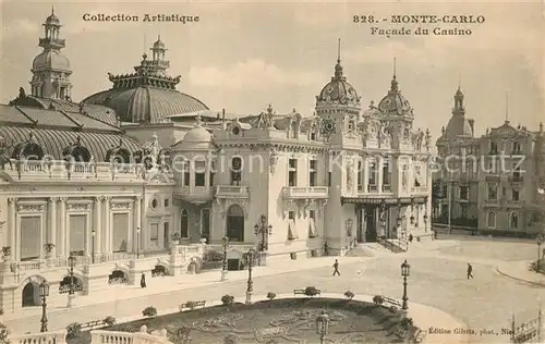 AK / Ansichtskarte Monte Carlo Facade du Casino Monte Carlo