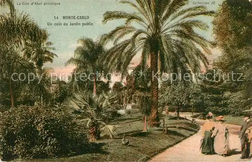 AK / Ansichtskarte Monte Carlo Jardin Public Monte Carlo
