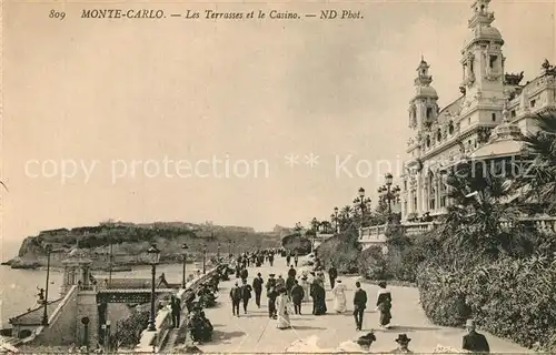 AK / Ansichtskarte Monte Carlo Les Terrasses et le Casino Monte Carlo