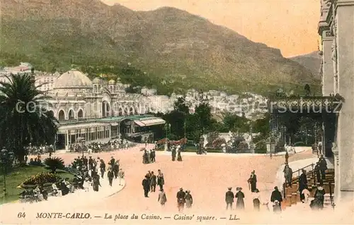 AK / Ansichtskarte Monte Carlo Casino Platz Monte Carlo