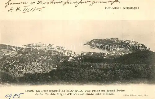 AK / Ansichtskarte Monaco Vue prise au Rond Point Monaco