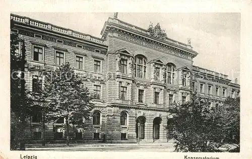 AK / Ansichtskarte Leipzig Konservatorium Leipzig