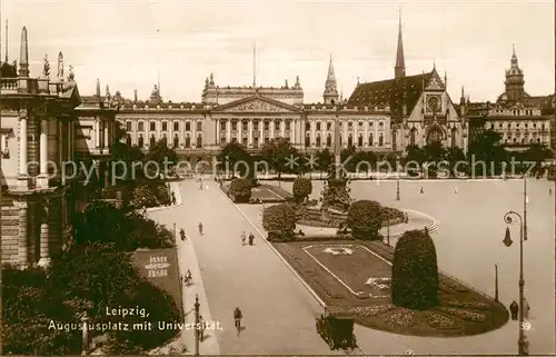 AK / Ansichtskarte Leipzig Augustusplatz mit Universit Leipzig