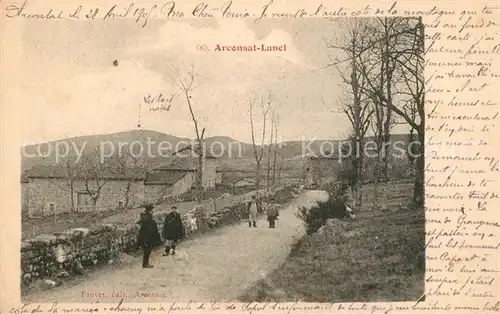 AK / Ansichtskarte Arconsat Rue a Lunel Arconsat