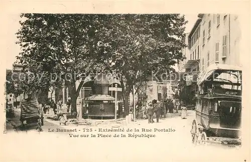 AK / Ansichtskarte Le_Beausset Extremite de la Rue Portalio Place de la Republique Le_Beausset