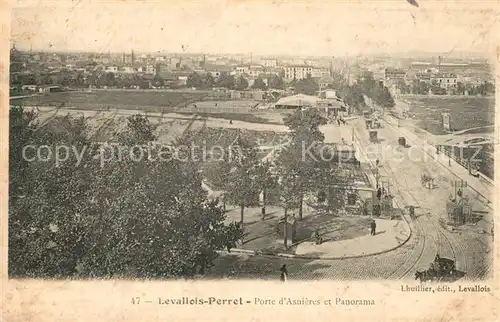 AK / Ansichtskarte Levallois Perret Porte d Asnieres et Panorama Levallois Perret