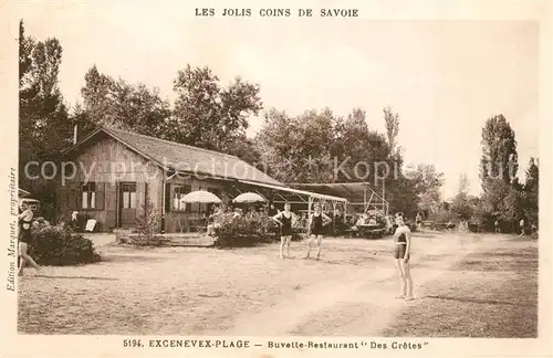AK / Ansichtskarte Excenevex_Plage Buvette Restaurant Des Cretes 