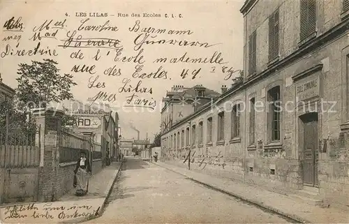 AK / Ansichtskarte Les_Lilas Rue des Ecoles Les_Lilas