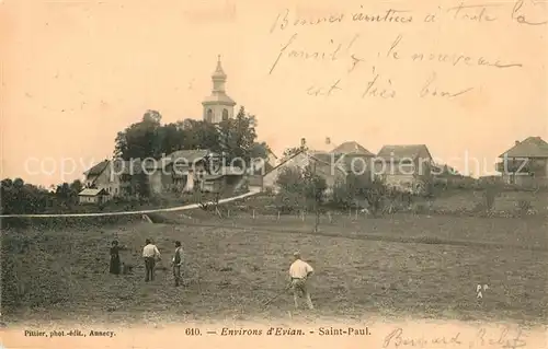 AK / Ansichtskarte Evian les Bains_Haute_Savoie Eglise Saint Paul Evian les Bains_Haute