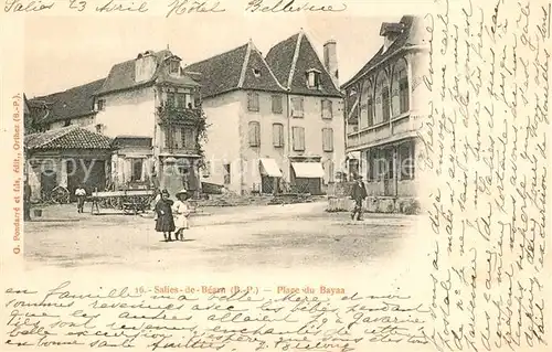 AK / Ansichtskarte Salies de Bearn Place du Bayaa Salies de Bearn