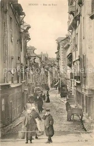 AK / Ansichtskarte Rennes_Ille et Vilaine Rue de Brest 