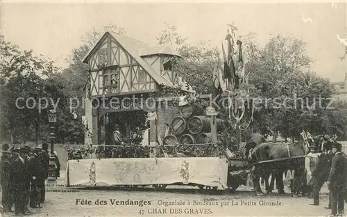 AK / Ansichtskarte La_Roche Chalais Fete des Vendanges Char des Graves La_Roche Chalais