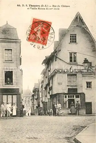 AK / Ansichtskarte Thouars_ Deux Sevres Rue du Chateau 