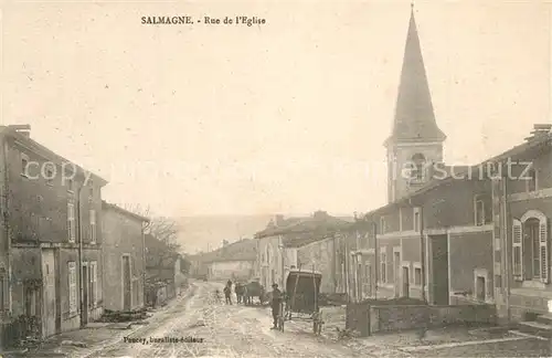 AK / Ansichtskarte Salmagne Rue de l Eglise Salmagne