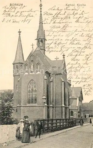 AK / Ansichtskarte Borkum_Nordseebad Katholische Kirche Borkum_Nordseebad