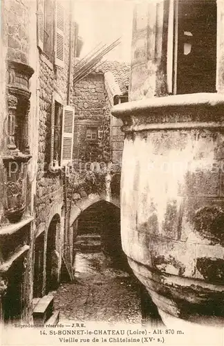 AK / Ansichtskarte Saint Bonnet le Chateau Vieille rue de la Chatelaine Saint Bonnet le Chateau