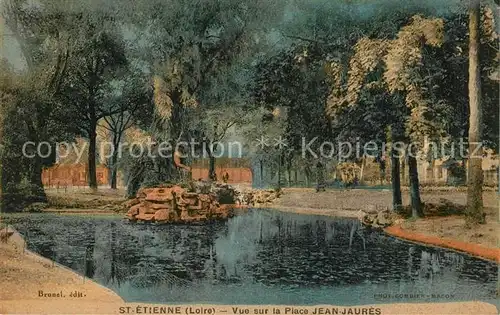 AK / Ansichtskarte Saint Etienne_Loire Vue sur la Place Jean Jaures Saint Etienne Loire