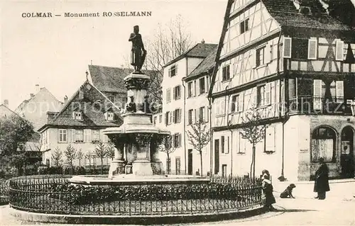 AK / Ansichtskarte Colmar_Haut_Rhin_Elsass Monument Rosselmann Colmar_Haut_Rhin_Elsass