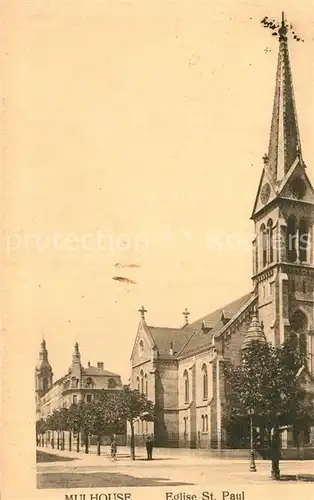 AK / Ansichtskarte Mulhouse_Muehlhausen Eglise Saint Paul Mulhouse Muehlhausen