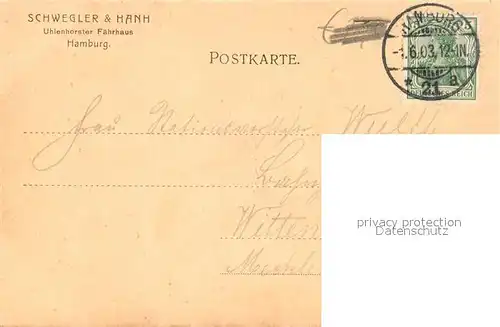 AK / Ansichtskarte Uhlenhorst Faehrhaus Uhlenhorst