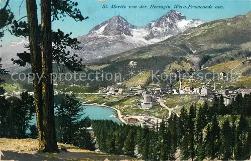 AK / Ansichtskarte St_Moritz_GR Panorama St_Moritz_GR