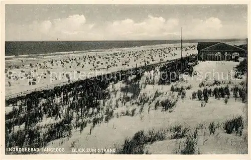 AK / Ansichtskarte Langeoog_Nordseebad Strand Langeoog_Nordseebad