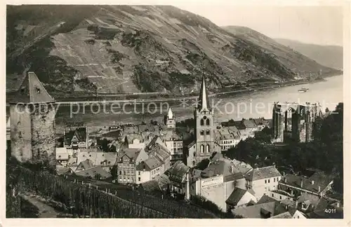 AK / Ansichtskarte Bacharach_Rhein Der Rhein Werner Kapelle Bacharach Rhein